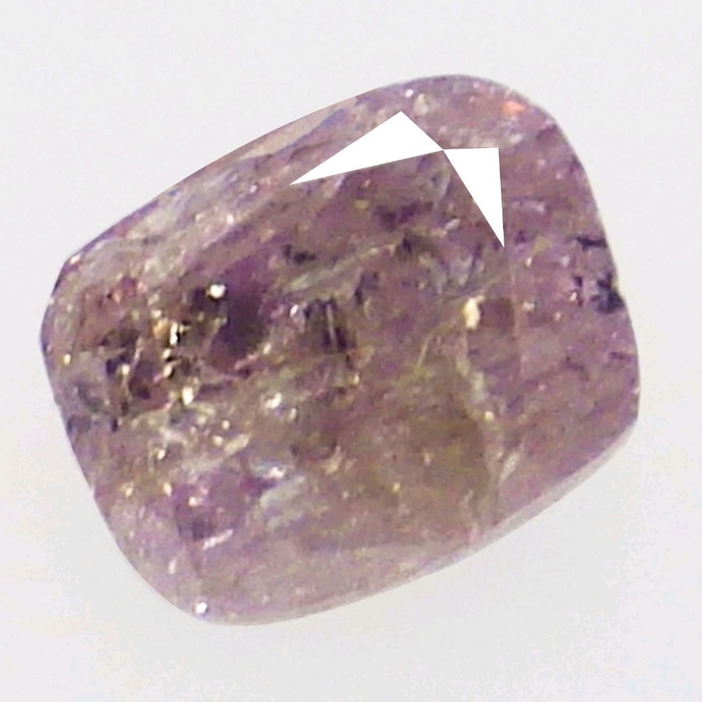 0.09 Ct Esteemed Cushion 100% Natural Fancy Purplish Pink Diamond From Argyle
